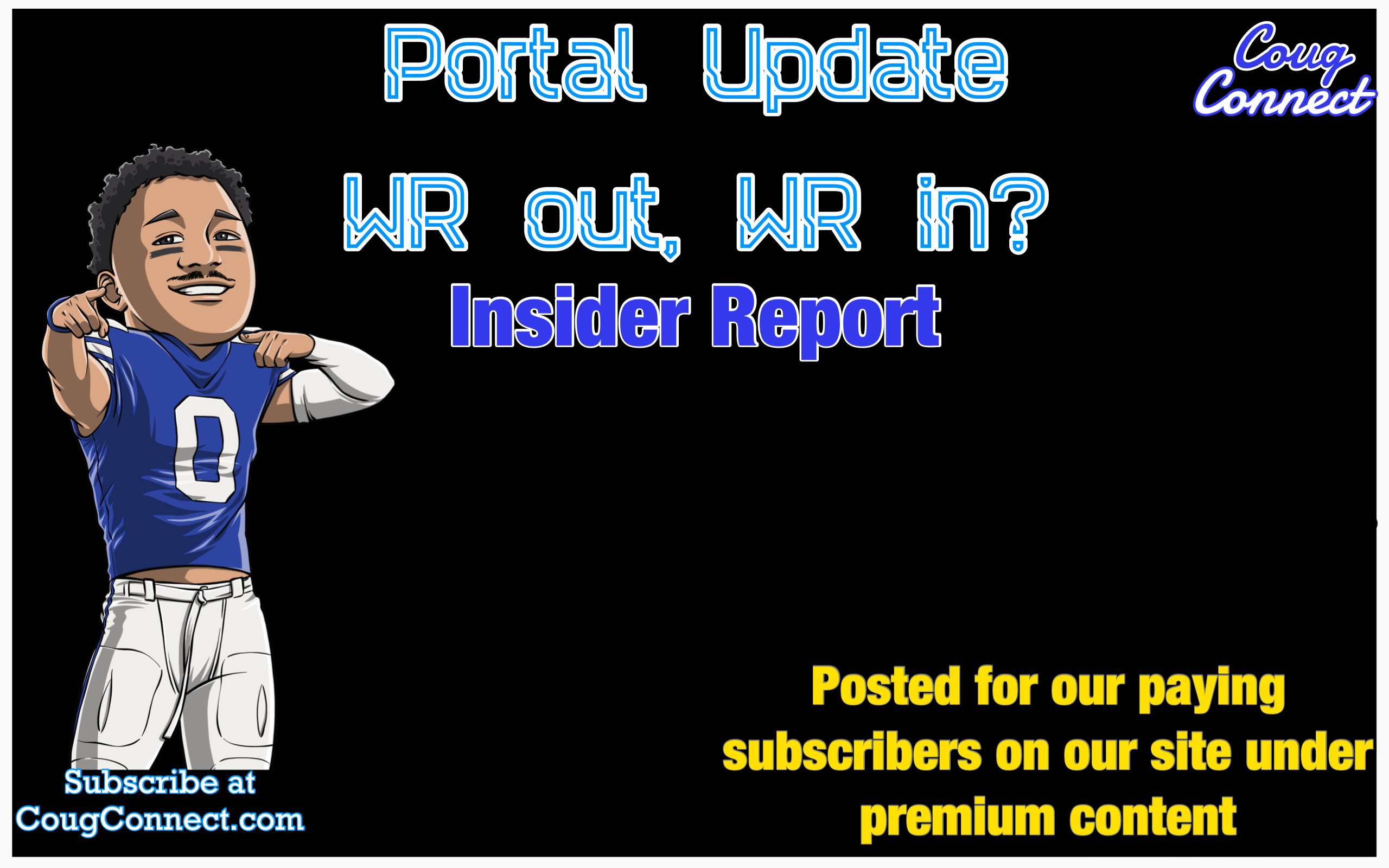 Insider Portal News. WR out, WR in?