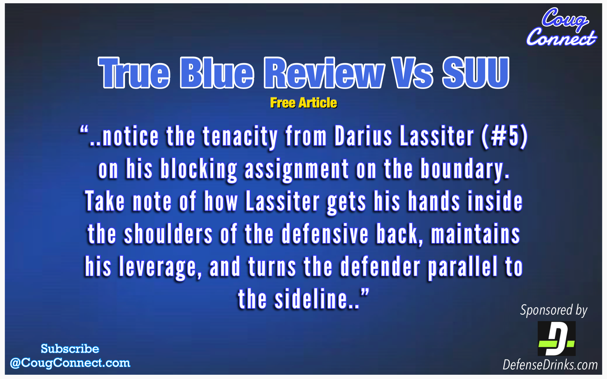 True Blue Review vs SUU