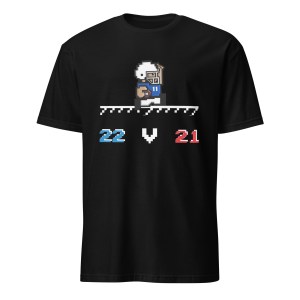 "22 > 21" Pixel Showdown Tee